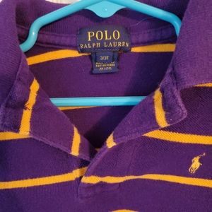 Purple & gold 3T Polo Ralph Lauren shirt